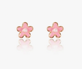 Girl Nation Pink Fancy Flower Cutie Stud Earrings