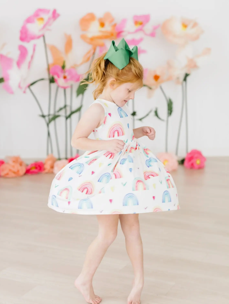 Mila & Rose Radiant Rainbows Tank Twirl Dress