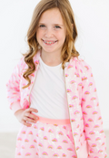 Mila & Rose Pink Rainbow Sequin Jacket