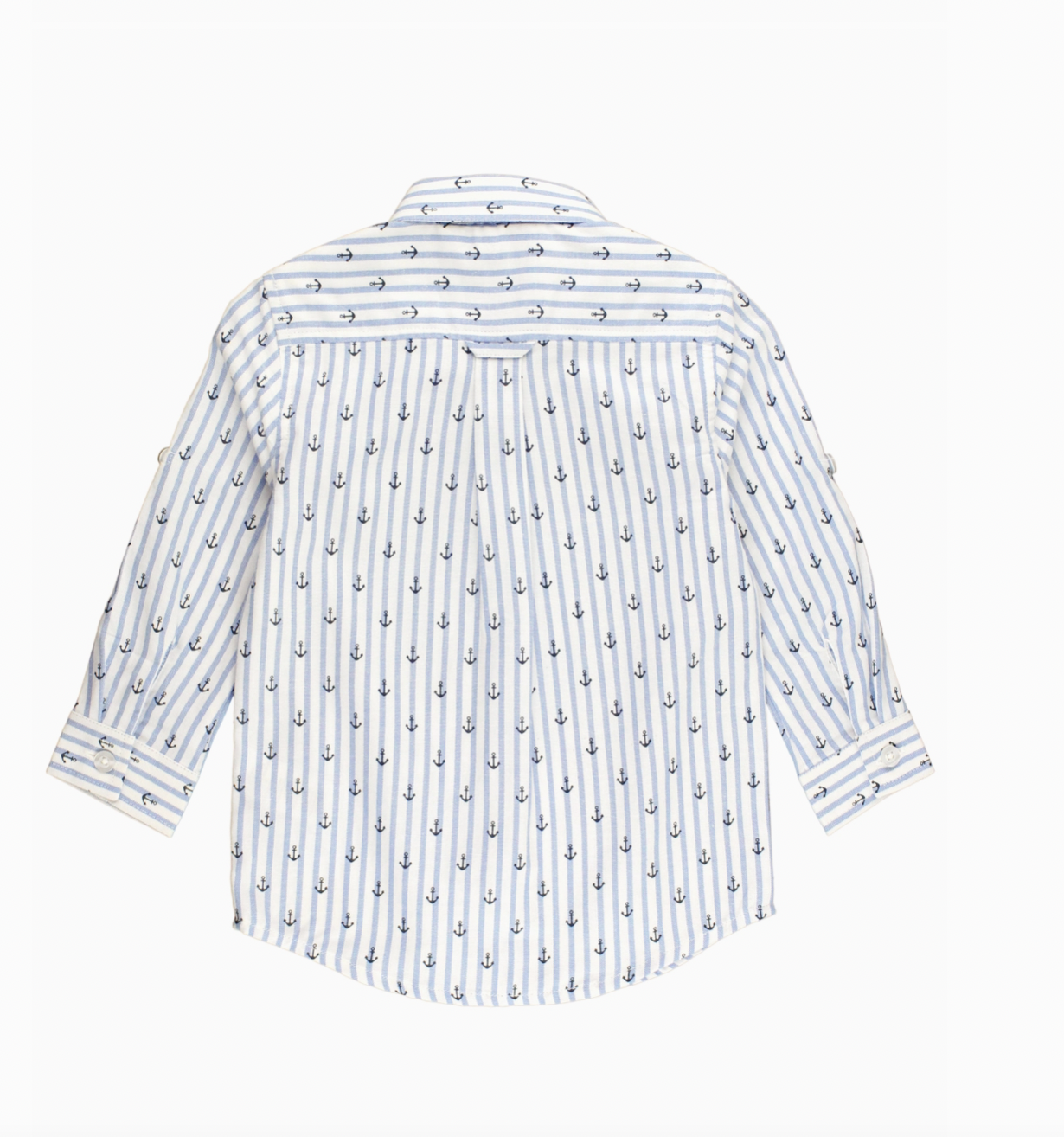 Ruggedbutts Anchors Ahoy Stripe Button Down Shirt