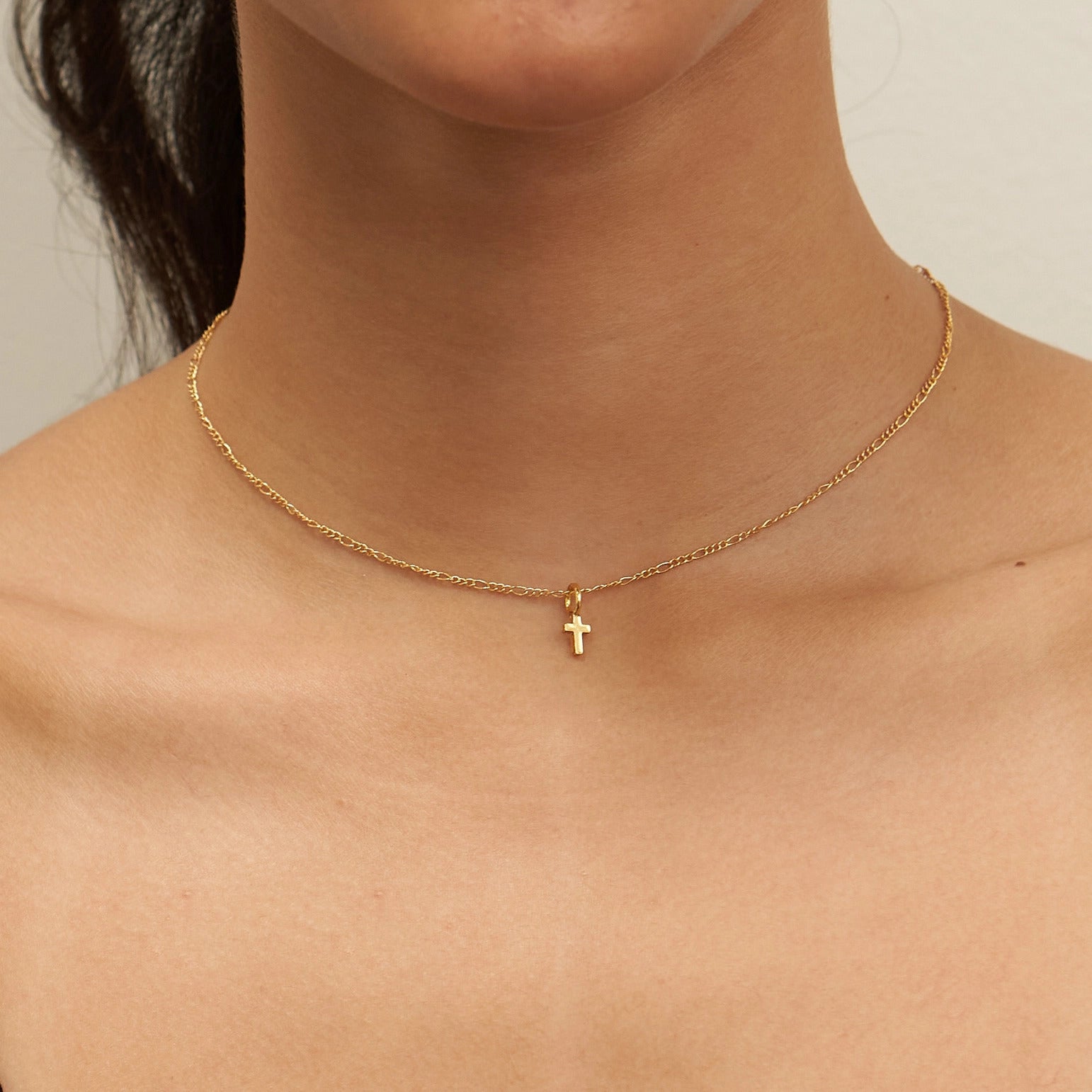 Brenda Grands Gold Cross Necklace