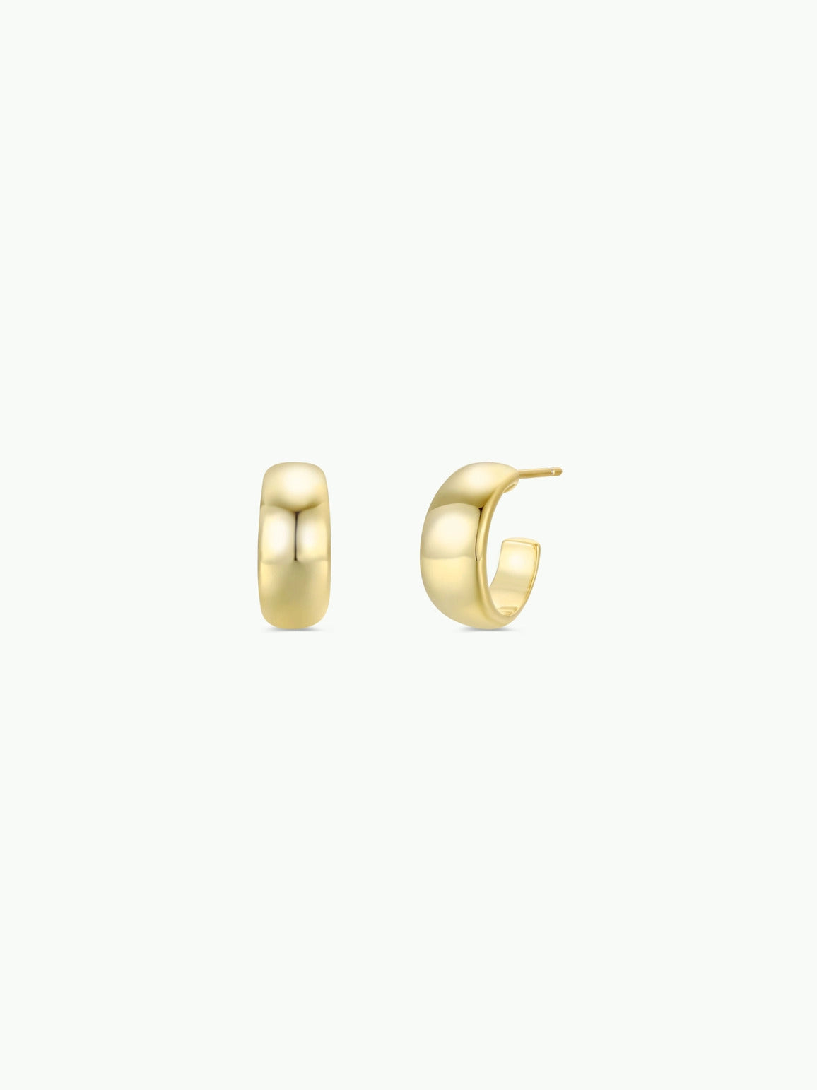 Jax Kelly Gold Hoop - Wide - Gold Earrings