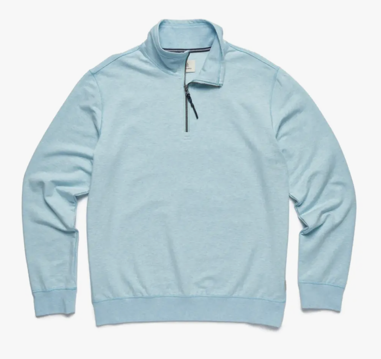 Surfside Supply Bobby Brushback Fleece 1/4 Zip in Aqua Heather