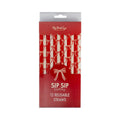 Christmas Bows Reusable Straws