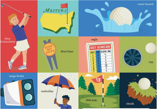 100 First Words For Little Golfers Book