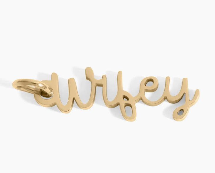 18K Gold Pvd Stainless Steel "Wifey" Charm