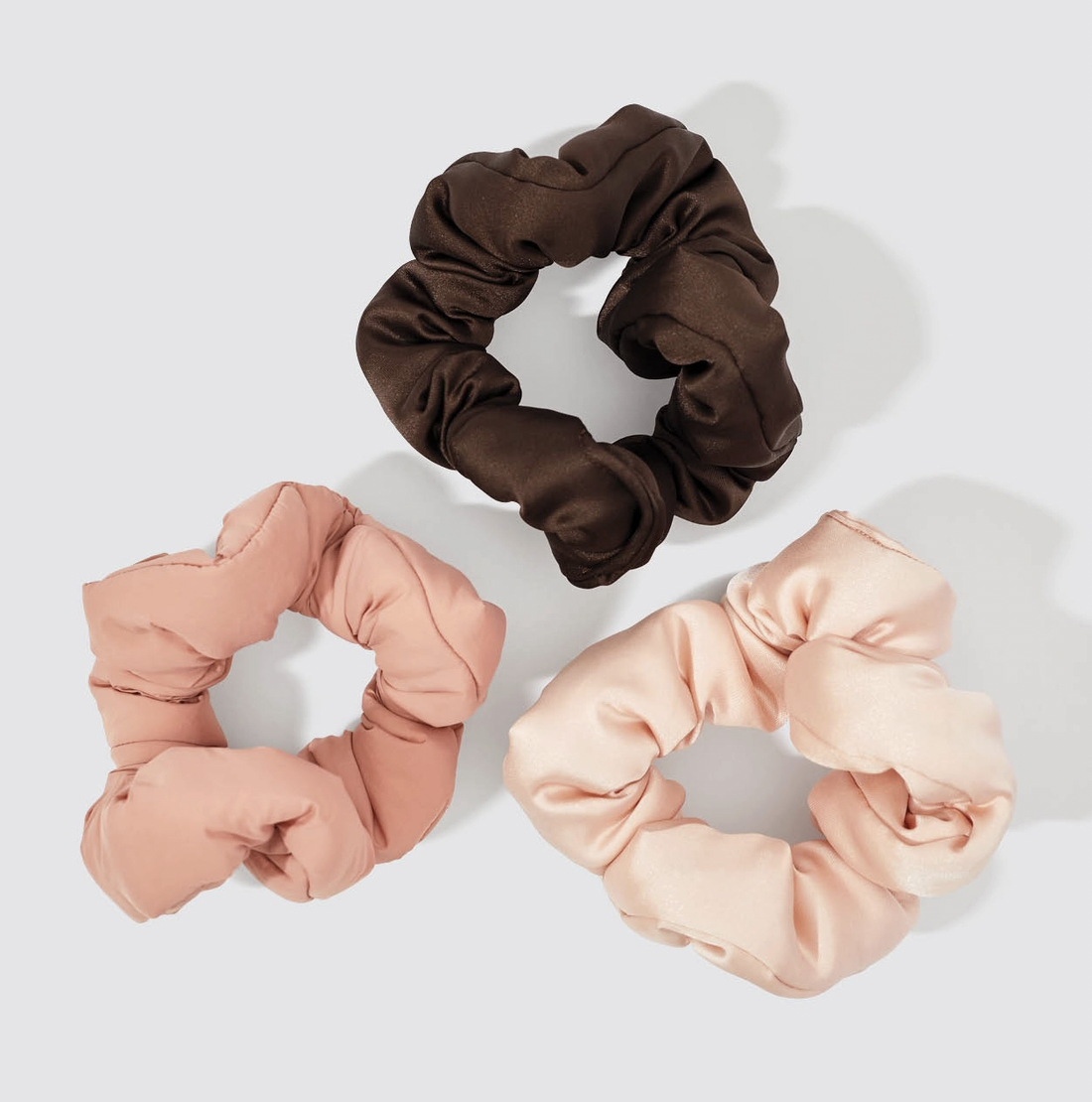 Kitsch Cloud Scrunchies 3pc Set - Rosewood