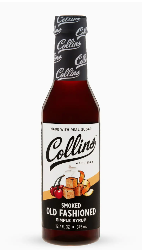 Collins Real Sugar Smoked Old Fashioned Cocktail Syrup 12.7 oz