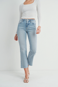 Just Black Denim Slim Cropped Bootcut Jean