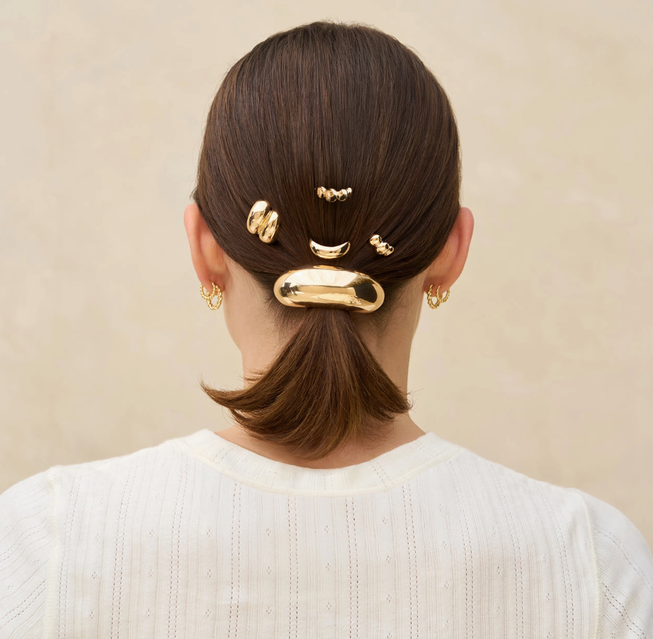 Kitsch - Gold Metal Pony Pins 3 Pc Set