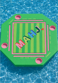 Girl Tribe - Floating Mahjong Tile Mat in Mahj Block in Green and Pink