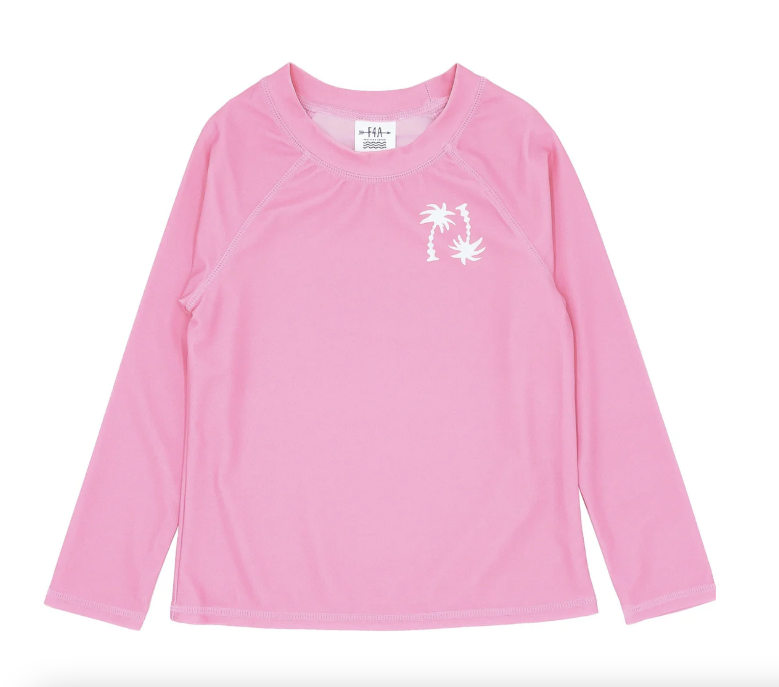 Feather 4 Arrow Wavy Palm Rashguard in Prism Pink