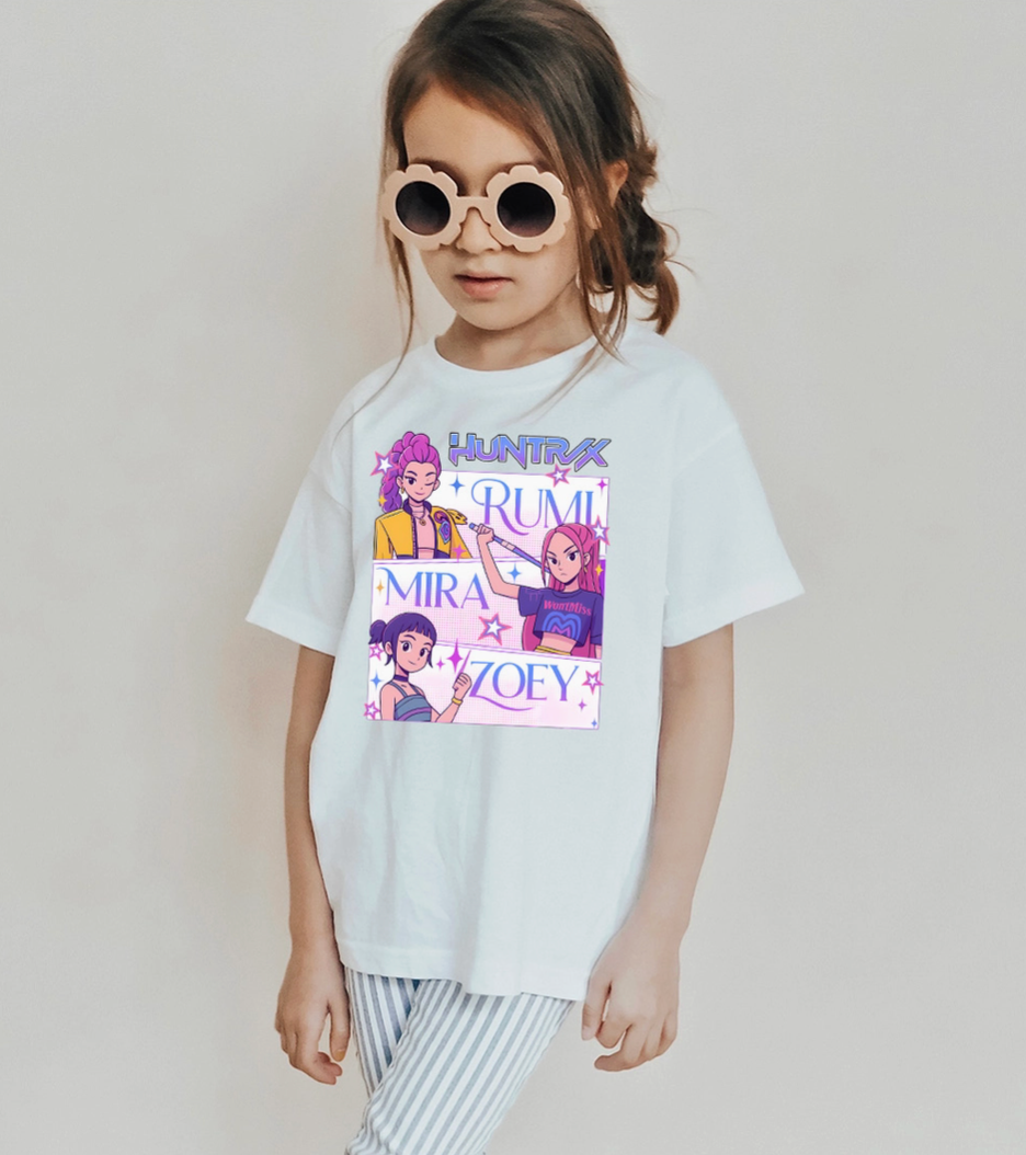 Kids Huntrix Rumi Mira Graphic Tee