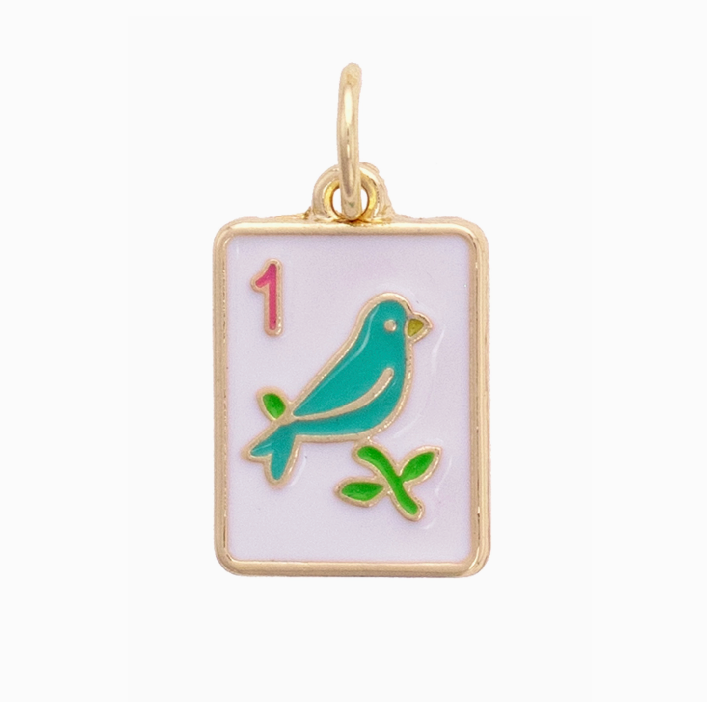 Sparrow Mahjong Tile Charm
