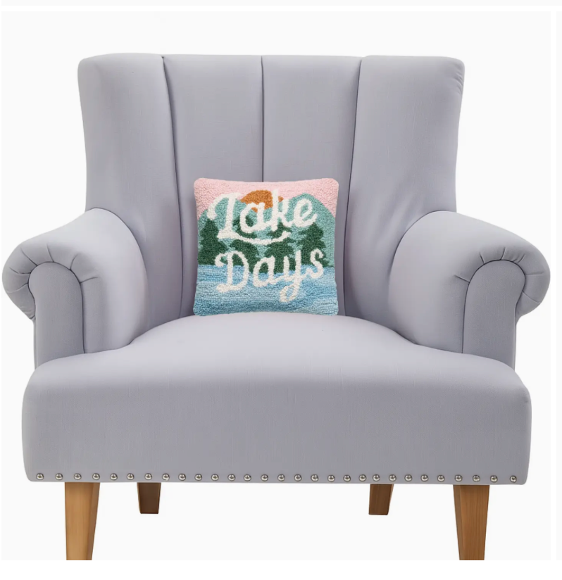 Peking Handicraft Lake Days Hook Pillow
