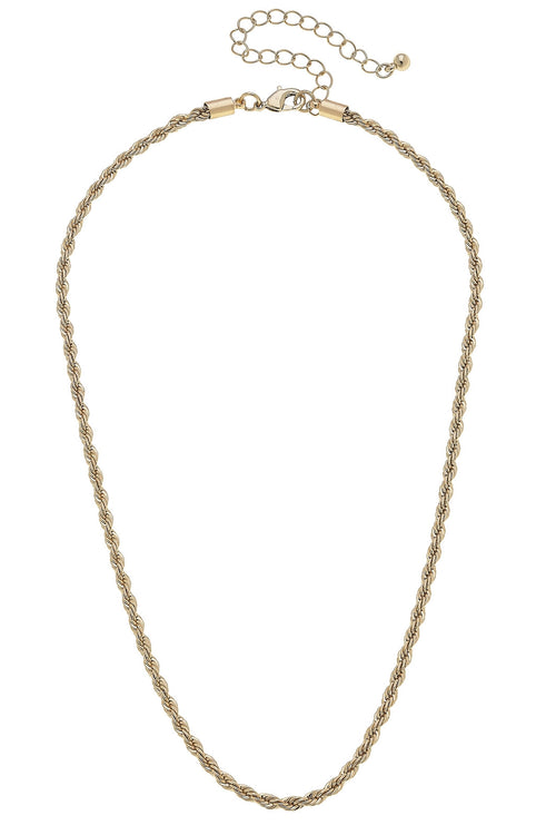 Brooklyn Twisted Rope Chain Charm Necklace Base