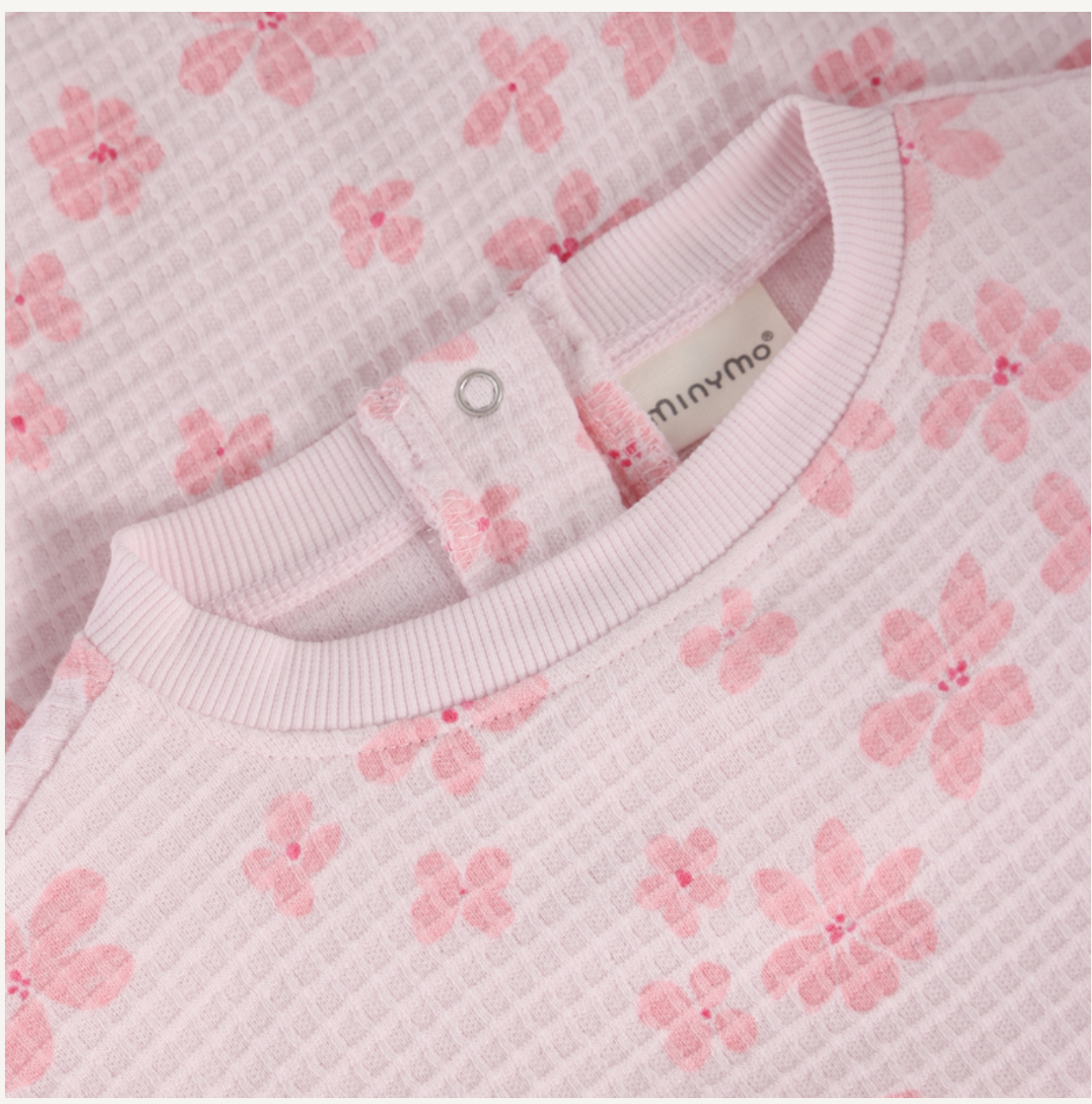 Minymo Raindrop on Roses Sweatshirt