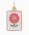 Flower Mahjong Tile Charm