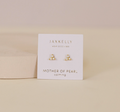 JaxKelly Pearl Trio Cluster Gold Earrings