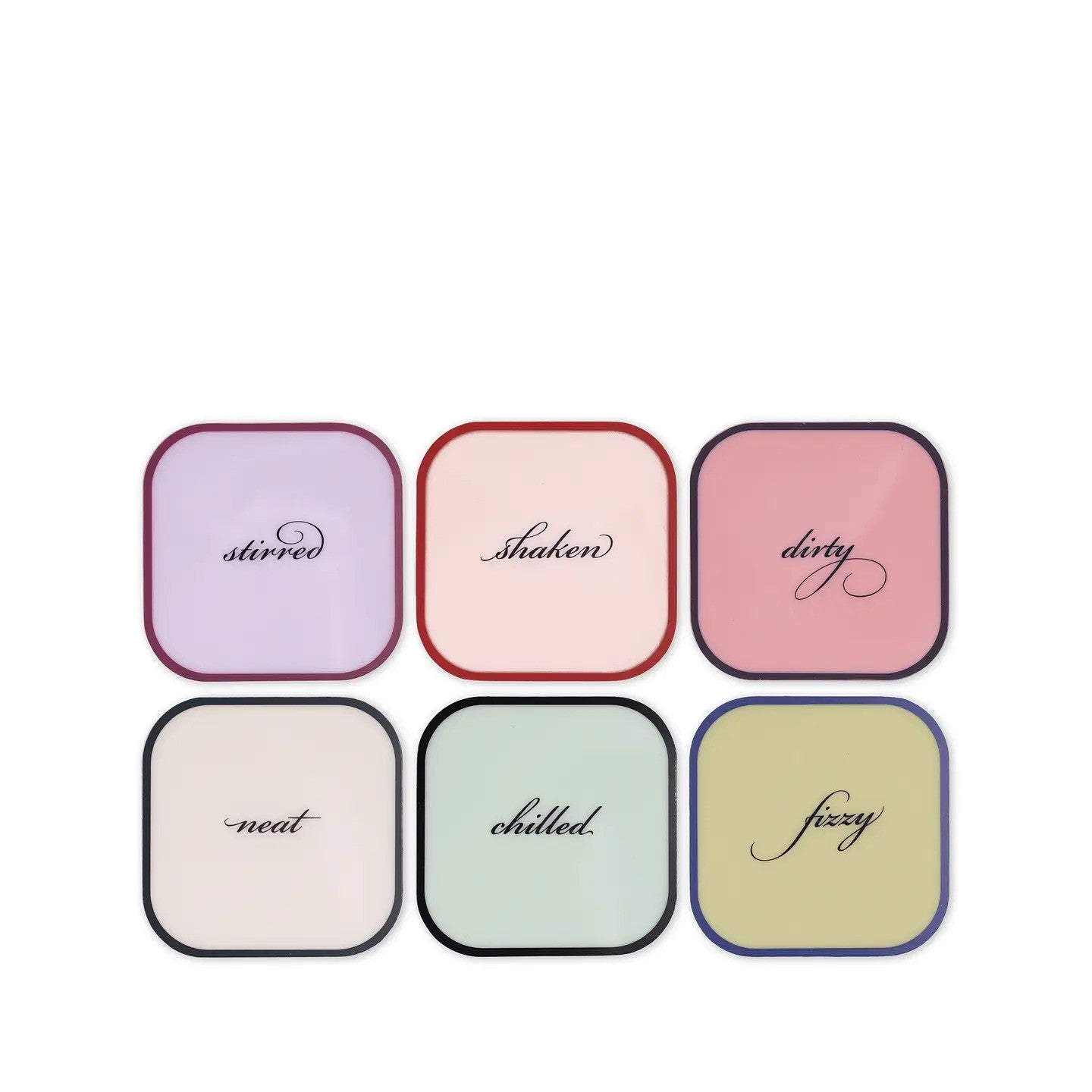 Kate Spade Acrylic Coaster Set Assorted