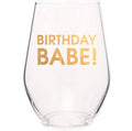 Chez Gagne "Birthday Babe" Wine Glass