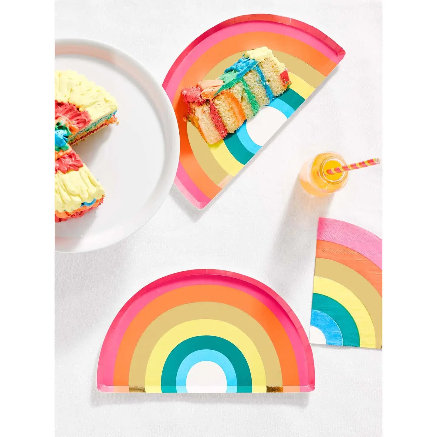 Talking Tables Rainbow Party Plates | 12 Pack