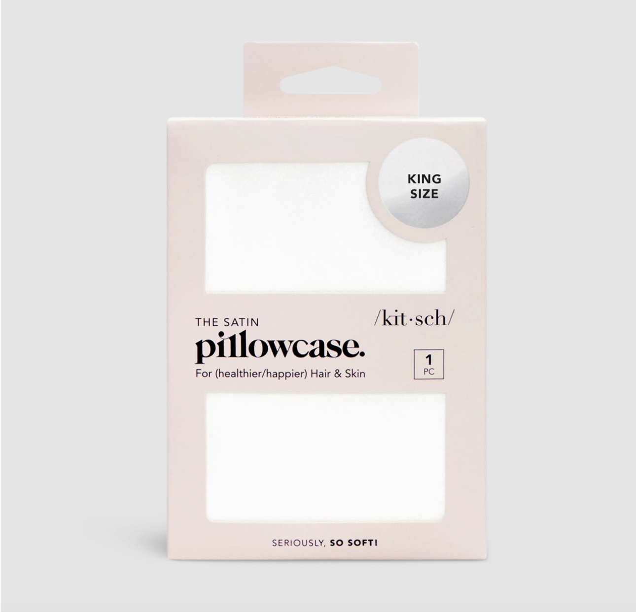 Kitsch Pillowcase King- Ivory