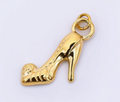 Stainless Steel 22mm High Heels Woman Shoe Charm