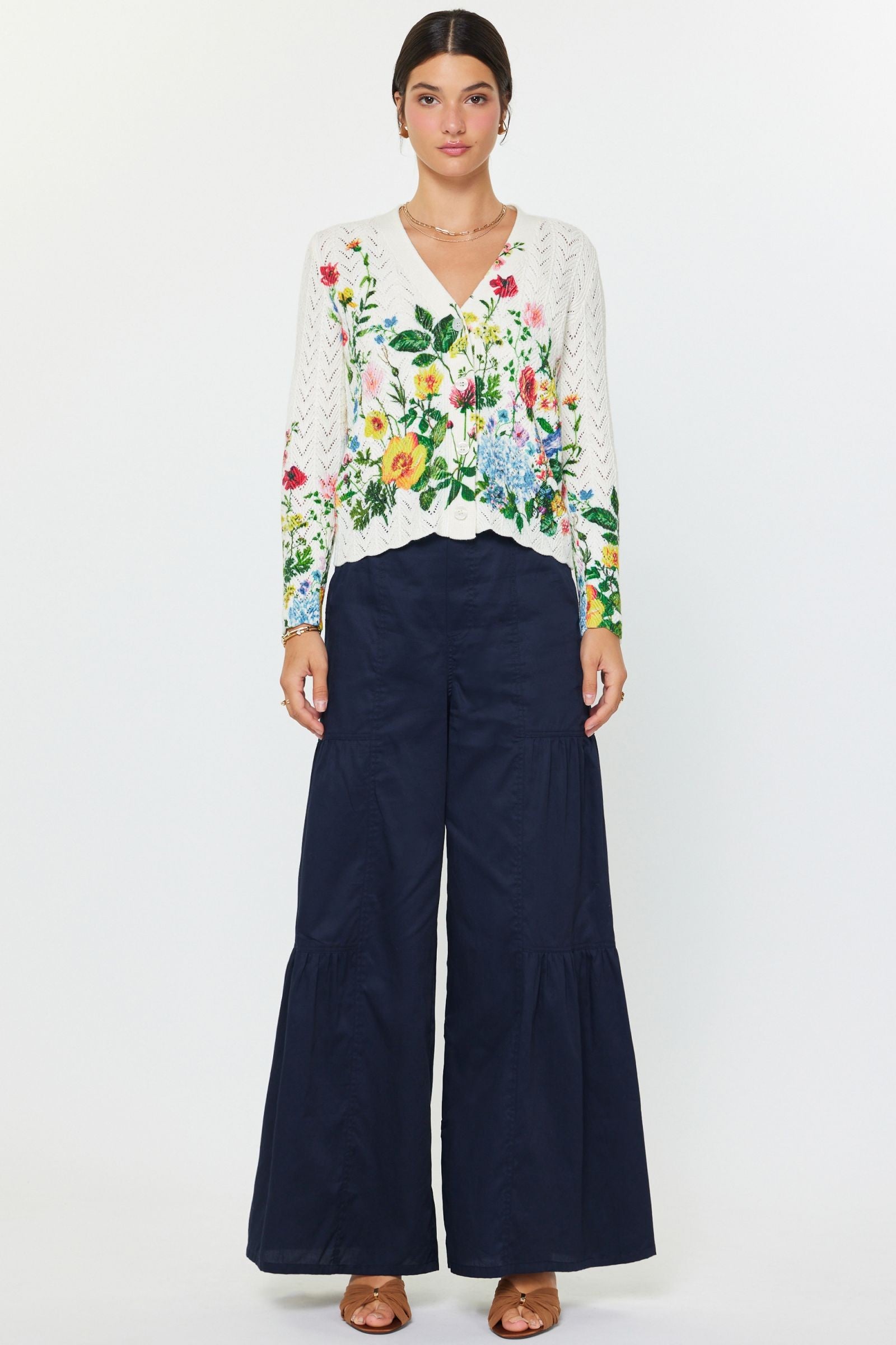 Current Air Floral Cardigan