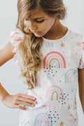 Mila & Rose Over The Rainbow Ruffle Tee