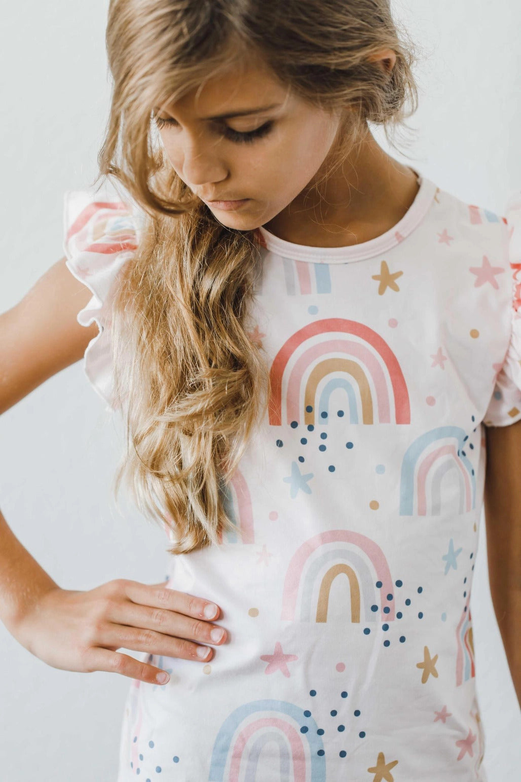 Mila & Rose Over The Rainbow Ruffle Tee