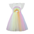 Lola & The Boys Crystal Rainbow Tulle Dress