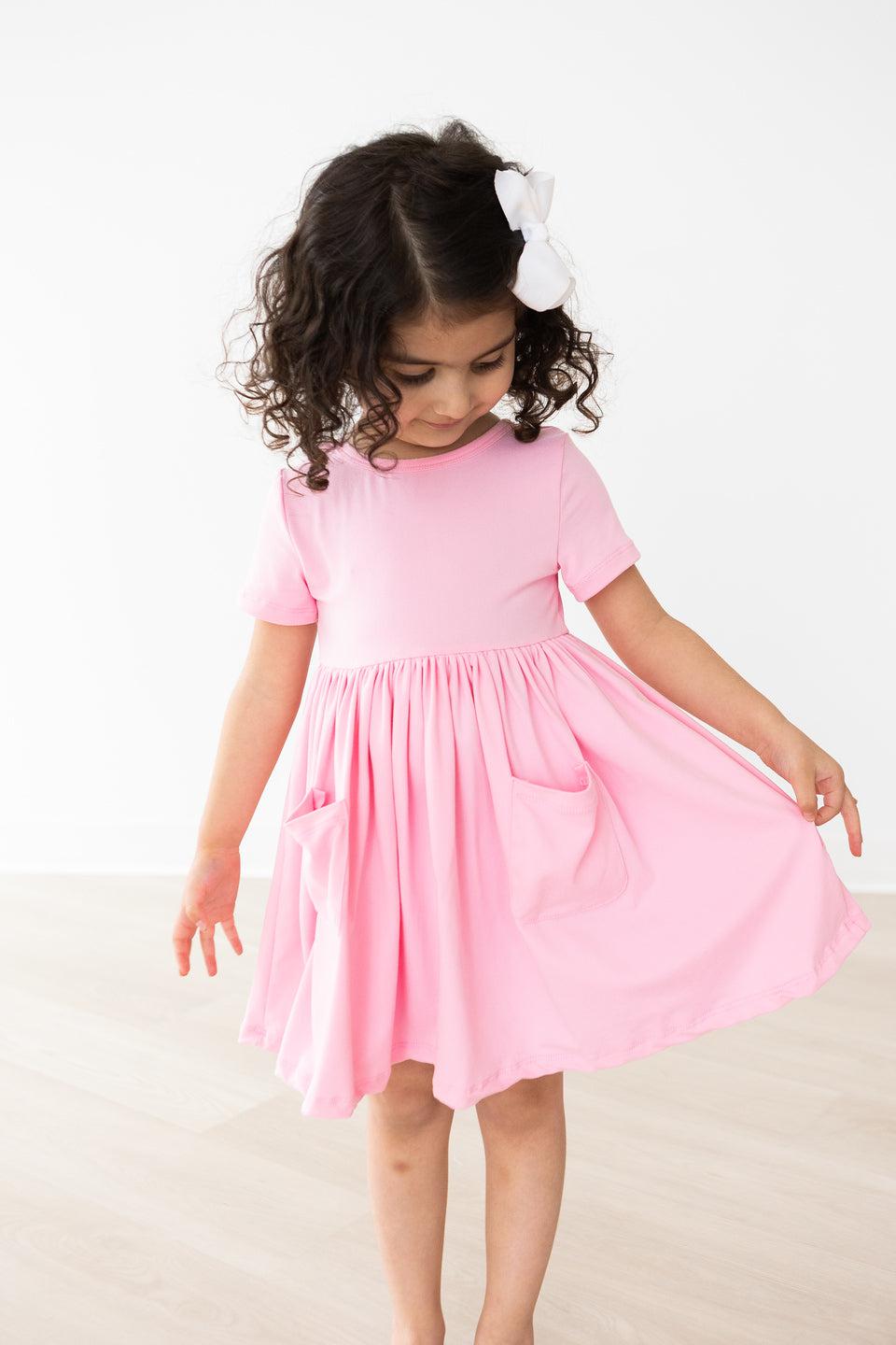 Mila & Rose Bubblegum Pink Pocket Twirl Dress
