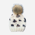 The Blueberry Hill Leopard Pom Pom Hat