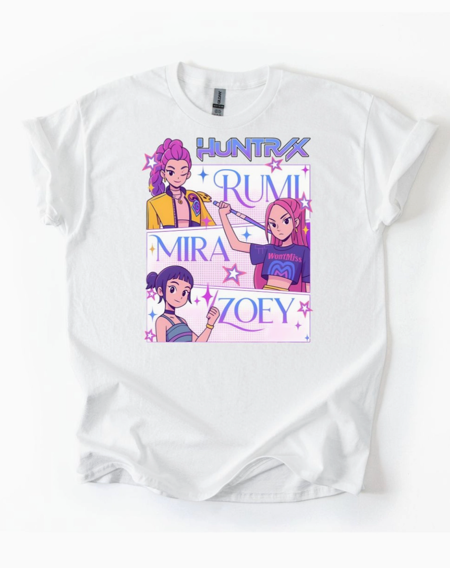 Kids Huntrix Rumi Mira Graphic Tee