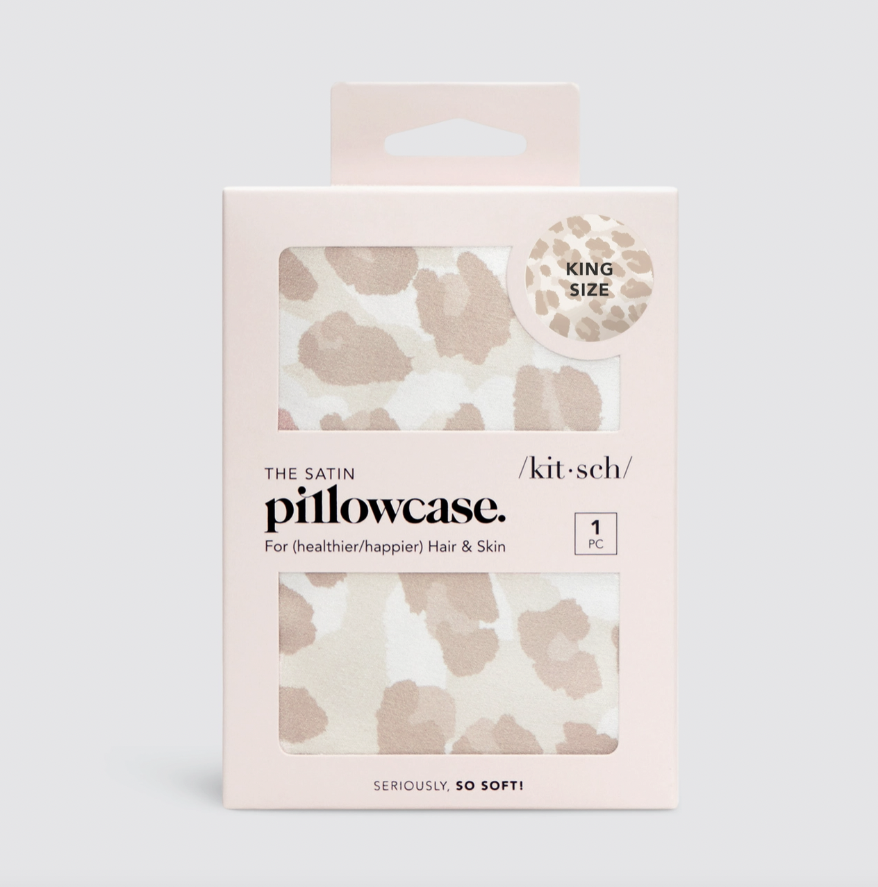 Kitsch Satin King Leopard Pillowcase