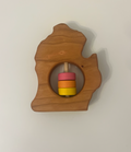 Bannor Toys Michigan Wooden Baby Rattle (2 Color Schemes Available!)