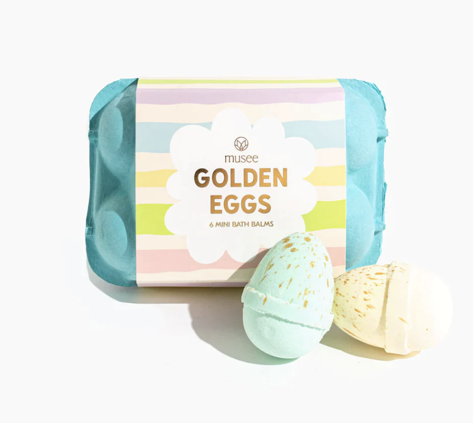 Musee Blue Golden Eggs Bath Balms