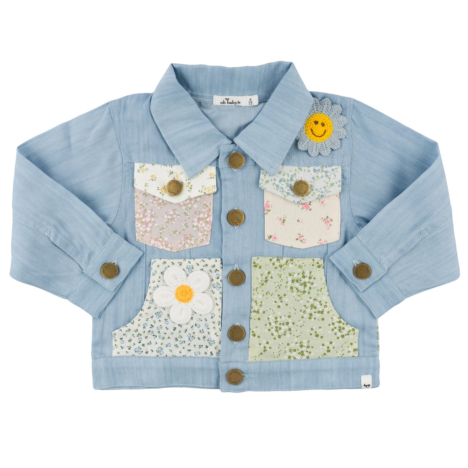 Oh Baby Flower Field Dylan Lyocell Denim Jacket