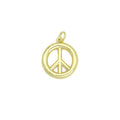 Gold Peace Sign Charm