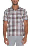 Liverpool Men's Short Sleeve Button Up Shirt