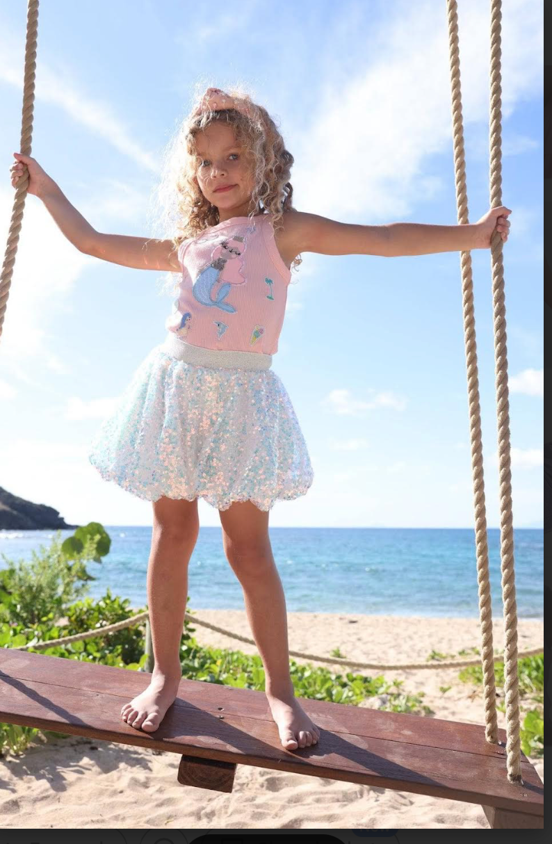 Lola & The Boys Mermaid Patch Tank