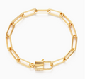 Amano Studio Paperclip Padlock Statement Chain Bracelet