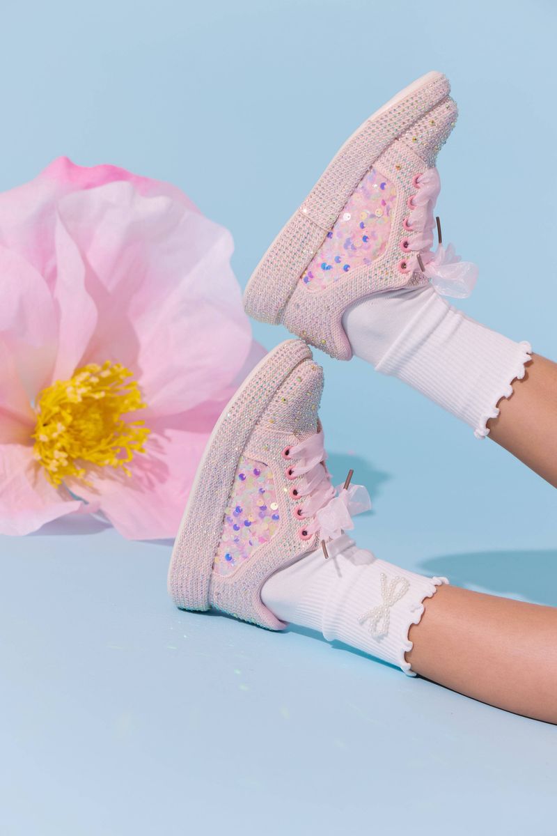 Lola & The Boys Sequin Shimmer Sneakers