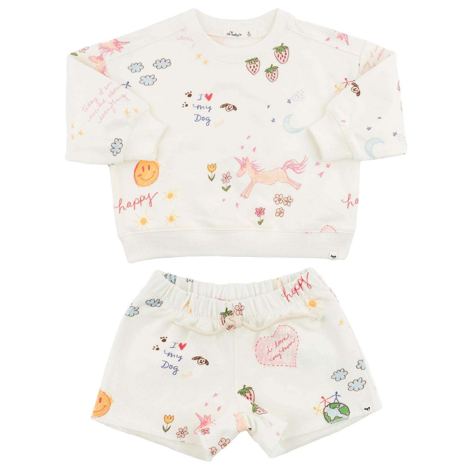Oh Baby Doodle Charlie Roll-Edge Set