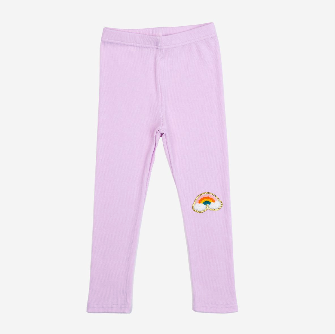 Petite Hailey Rainbow Leggings in Purple