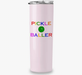Toss Designs Pickleballer Rainbow Insulated Coffee Tumbler