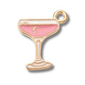 Gold/Pink Martini Charm