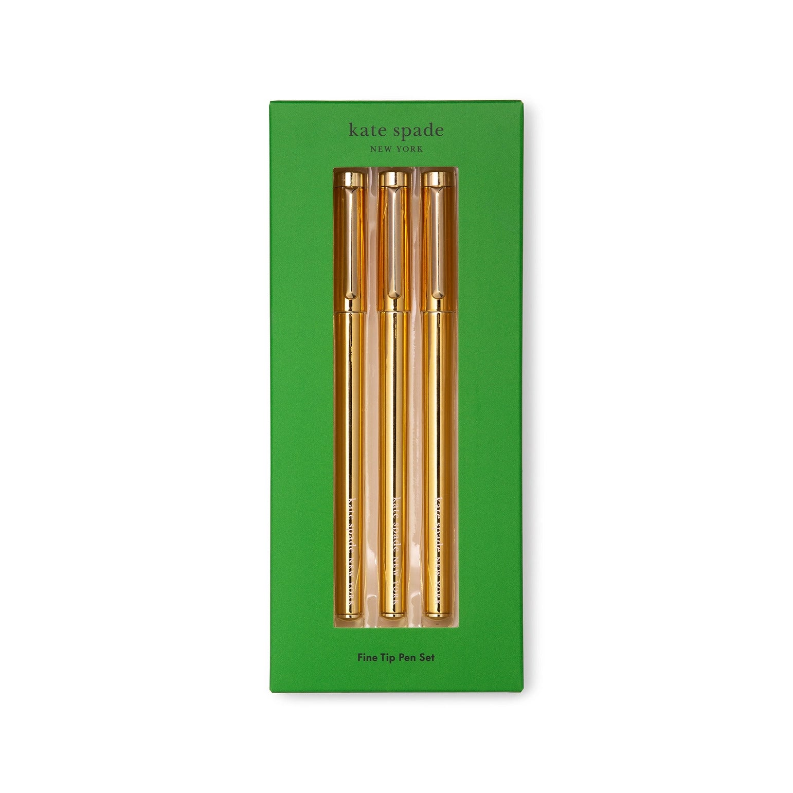 Kate Spade Fine Tip Pen Set, Gold