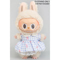 Lacy Gingham Bow Print Labubu Dress Only